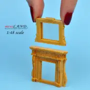 1:48 1/4" quarter scale Fireplace mirror OAK 1/48 Quality dollhouse miniature