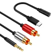 High Version Office USB-C 3.5mm Adapter RCA Cable for OnePlus 9 Verizon/T-Mobile
