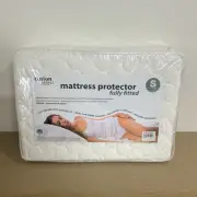 Natural Cotton Mattress Protector Pillow Talk Mattresstalk Single Bed Size
