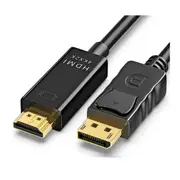 Display Port to HDMI Male to Male Video PC Cable