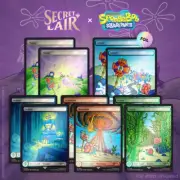 MTG SpongeBob: Lands Under the Sea (FOIL) NM - Secret Lair X SpongeBob
