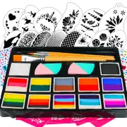 Face Paint Kit Face Paint Stencils Split Cake Pro Face Painting Sensitive Skin