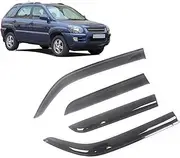 Auto Side Window Wind Deflectors Visors Rain Guard Door Vent Shades Dark Smoke Black Ventvisor Compatible with Kia Sportage KX5 2005-2022(Compatible with SPORTAGE 05-09)