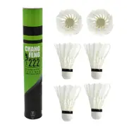 12PCS Sports Feather Shuttlecocks Badminton Shuttlecock White For Training Game