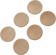 QUMIIRITY 6PCS Matte Subwoofer Dome Caps Replacement Speaker Accessories Durable Lightweight and Scratch Resistant Speaker Coil Dust Covers for Audio Protection and Repair