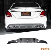 MARS Carbon Fibre Rear Bumper Bar Diffuser Cover for Mercedes Benz W205 C63 AMG