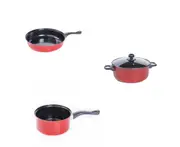 Three-piece Flat-bottomed Non-stick Pot Set Creative Pot