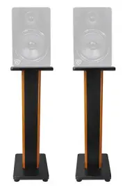 (2) Rockville 28" 2-Tone Studio Monitor Speaker Stands For Rockville APM8B