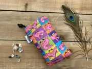 pink panther 7x4 padded drawstring pipe bag