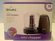 New Rival 1-1/2 Cup Mini Food Chopper Black MC-67BL
