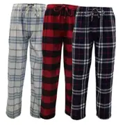 Men's 3 Pack Cotton Flannel XX-Large 3 Pack - Plaids, Red / Snow / Black