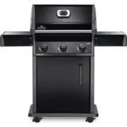 NAPOLEON Natural Gas Grill 3-Burner Porcelain Coated Cast Iron Grids in Black