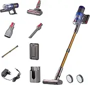 Cordless Vacuum Cleaner, 350W Bagless Cylinder Vacuum Cleaner, 3 Adjustable Levels, Suction Power 25kpa, Capacity 0.8L, Continuous Working 22-45min, Removable Battery, Suitable for Home Use