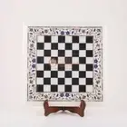 Marble Pattern Chess Board With Wooden Stand Chess Set - Ideal Birthday Gift Her