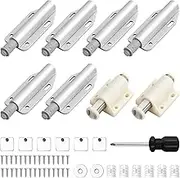 8 Pack Push to Open Door Catches Magnetic Door Push Opener Catch Touch Open Door Latch Open and Close The Door for Door Damper Large Wardrobe Closure