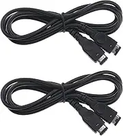 EMSea 2Pcs 2 Player Link Cable Replacement Compatible with Nintendo Gameboy Advance/Gameboy Advance SP Consoles 2 Player Game Link Connect Cable Cord
