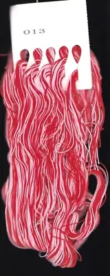 Lot of Candy Cane Threads 150 yards Floss Cross Stitch Embroidery Red White Pink