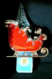 Wallflower Plug Old Time Holiday Santa Sleigh Nightlight Bath & Body Works New