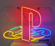 PlayStation Game Room Video Acrylic 17"x14" Neon Light Sign Lamp With Dimmer