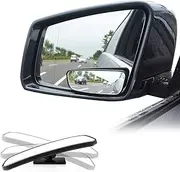 LIBERRWAY Blind Spot Mirror for Cars Car Side Mirror Blind Spot Auto Blind Spot Mirrors Wide Angle Mirror Convex Rear View Mirror Stick on Design Adjustable