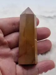 49g Yellow Purple Mookaite Crystal Tower Point Gemstone Healing Chakra