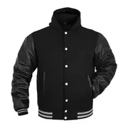 Hooded Varsity Bomber Jacket