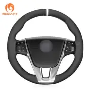 For Volvo V70 Steering Wheel Cover Wheel Wrap Alcantara Suede Leather Carbon