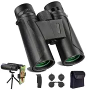 12X42 Binoculars Telescope FMC BAK4 Bird Watching High Power With Tripod +.pi