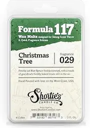 Christmas Tree Wax Melts - Highly Scented - Similar to Yankee Candle Tarts or Scentsy Bars - 3 Oz. - Christmas Warmer Wax Cubes Collection