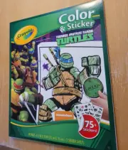 2013 Crayola Teenage Mutant Ninja Turtles Color Sticker Portfolio Book