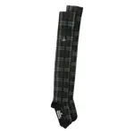 [Vivienne Westwood] Vivienne Westwood Orb-motif Checked Socks ONE SIZE GREEN/BLACK
