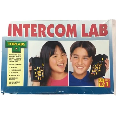 Intercom Lab STEM Kids Electronic Assembly Project Games Science Engineering NEW