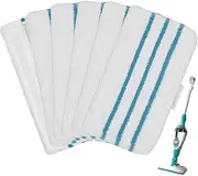 6Pack Steam Mop Pads Replacement for Black+Decker Steam Mop SM1600, SM1610, SM1620, HSM13E1, HSMC1300FX, HSMC1321, HSMC1361SG Cleaner Black and Decker Steam Mop Replacement Pads