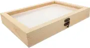 Butterfly Specimen Shadow Box Wooden Crystal Storage Box Insect Display Case Home Collection Organizer