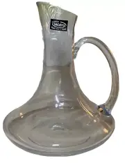 Beautiful New Alicjaglass Watra Glass Pitcher Or Decanter Hand Made In Poland