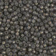 Dyed Gray Silver-Lined Alabaster Miyuki Seed Beads 8/0 (8-9650-TB)