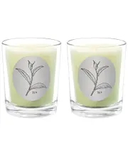 Qualitas Candles Tea Two Scented Beeswax Candle Set