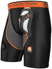 [Shock Doctor] Men's Ultra Compression Hockey Shorts with Ultra Carbon Flex Cup