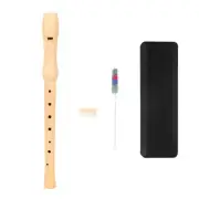 8 Hole Descant Soprano Recorder with Cleaning Rod, German British Flute