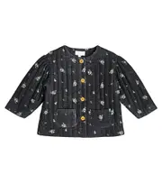 [C'era Una Volta] C'era Una Volta Anna floral corduroy puffer jacket Y 16 multicoloured