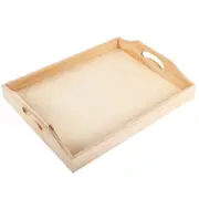 Urban Crafter Rectangular Wooden Tray 35.5x28.6x6.6cm