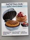 Nostalgia My Mini Personal Electric Waffle Maker Light Blue NEW