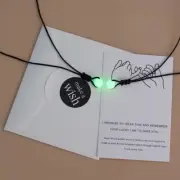 2x for Creative Glowing at Night Necklace for Couples Luminous Bead Pend