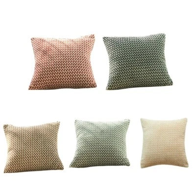 Simple Cotton Linen Cushion Pure Color Pillowcase Home Decoration Sofa Cushion