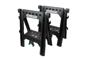 Metabo HPT Sawhorses 2 Pack Folding Heavy Duty, Weather-Resistant Lightweight...