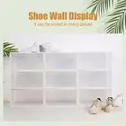 Shoe Storage Box Stackable Dustproof Easy Installation Shoe Container Smooth