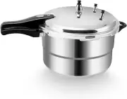 16 Quart Pressure Cooker, 10 Psi Induction Compatible Pressure Canner W/Triple V