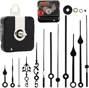 Youngtown #12888 Quartz DIY Wall Clock Movement Mechanism DIY Repair Parts Replacement Kit Sweep Silent Movement White Shaft,7/32 Inch Maximum Dial Thickness, 17/32 Inch Total Shaft Length.(No Hands)