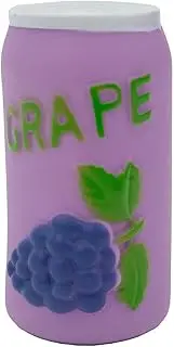 WagTime Vinyl Grape Soda - Durable & Chew-Resistant Dog Toy, Squeaky Interactive Play, Safe Non-Toxic Material, Ideal for Medium to Large Breeds, Fun Grape Soda Design