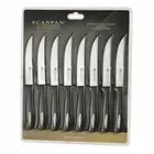 NEW SCANPAN MICROSHARP 8 PIECE STEAK KNIFE SET Knive Knives Serrated